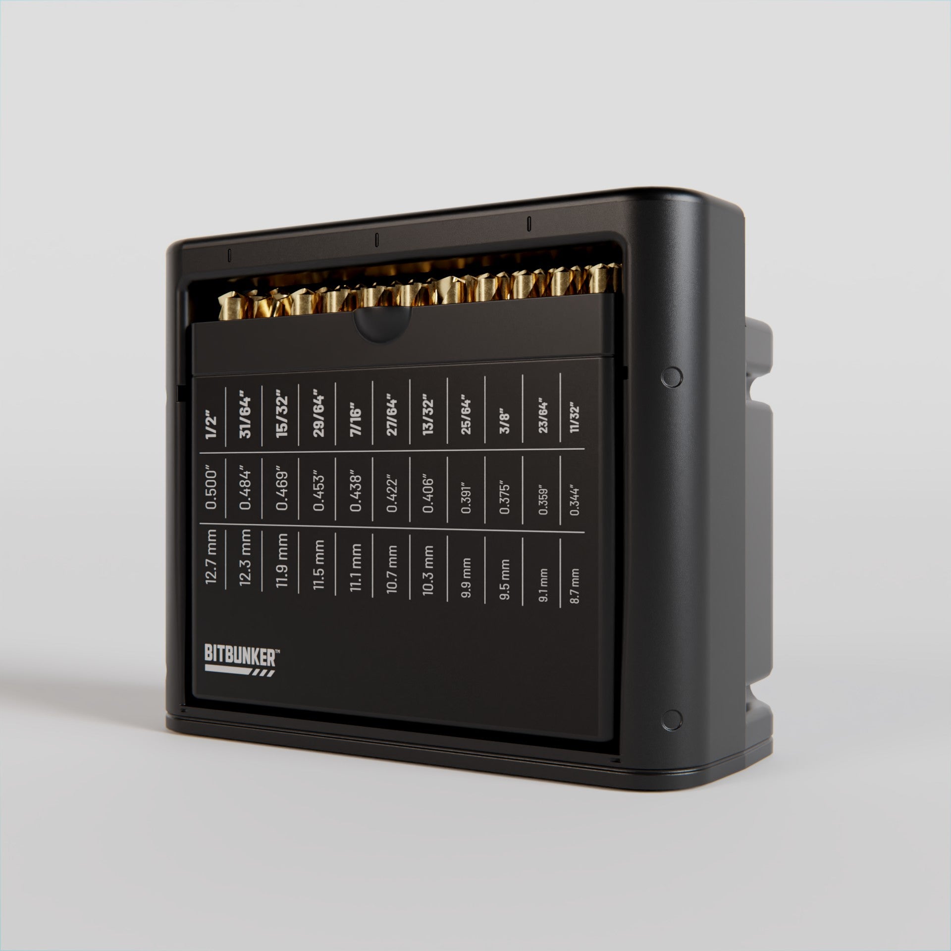 BitBunker Drill Bit Organizer | Self-Sorting Bit Storage