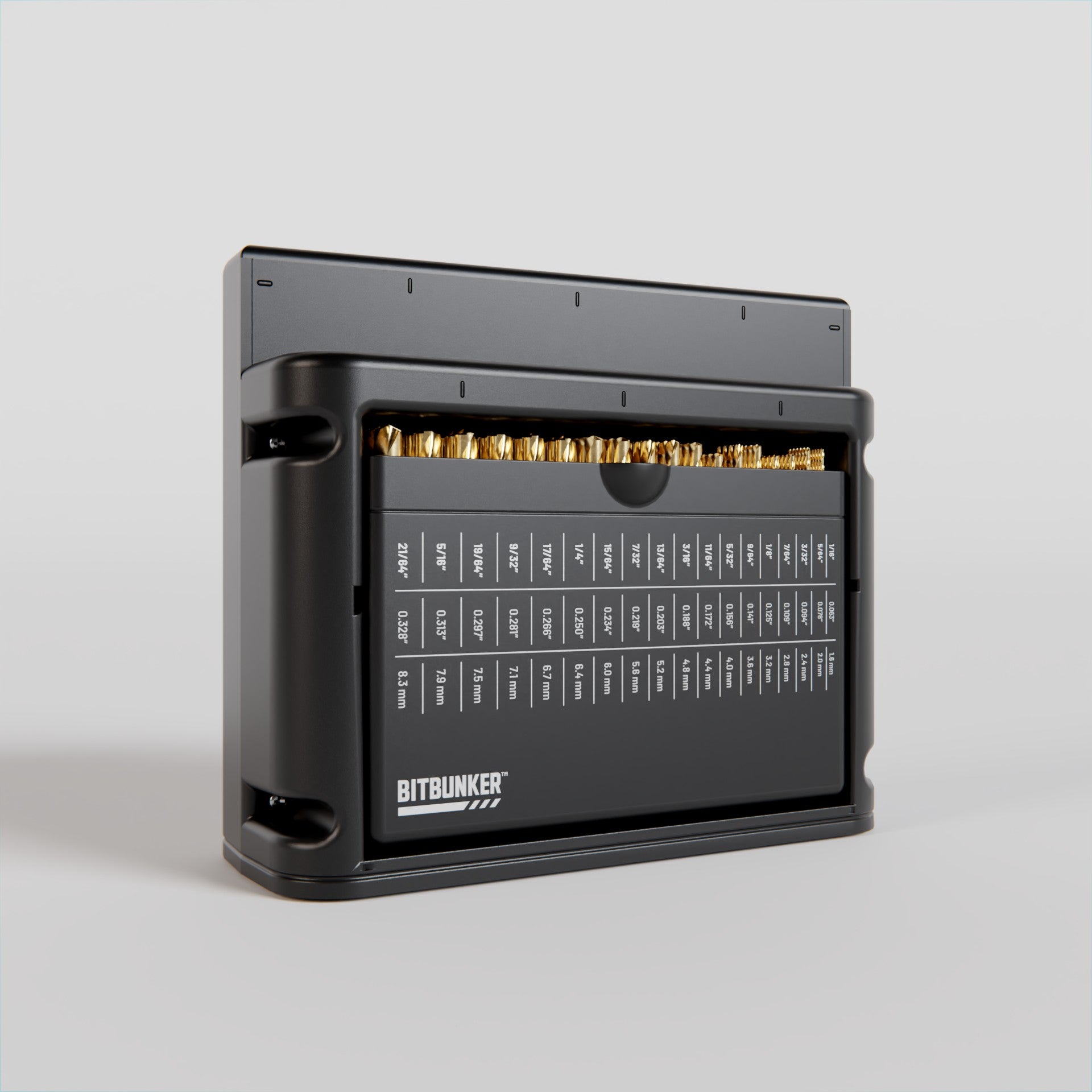 BitBunker Drill Bit Organizer | Self-Sorting Bit Storage
