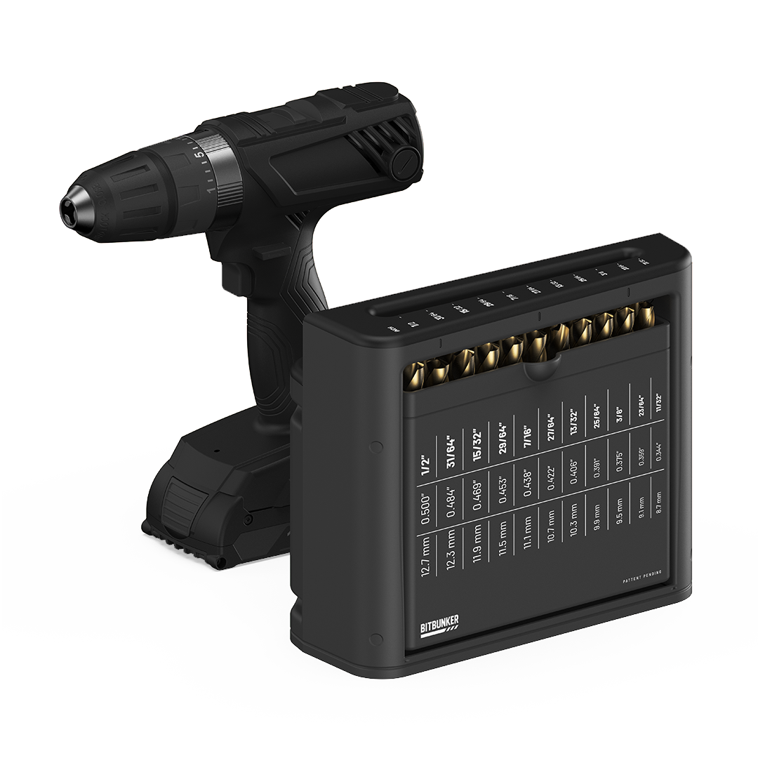 BitBunker Drill Bit Organizer Self-Sorting Tool Bit Storage Main image