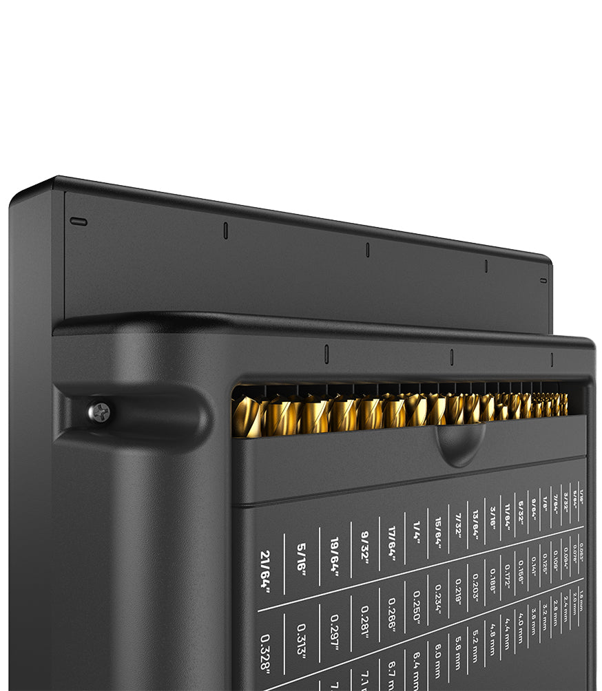 BitBunker Drill Bit Organizer Self-Sorting Tool Bit Storage